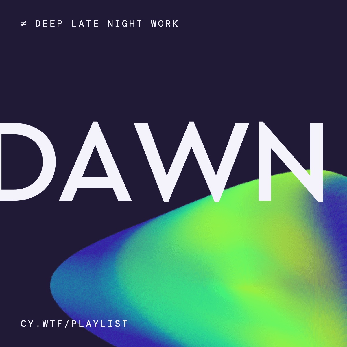 Cover for dawn